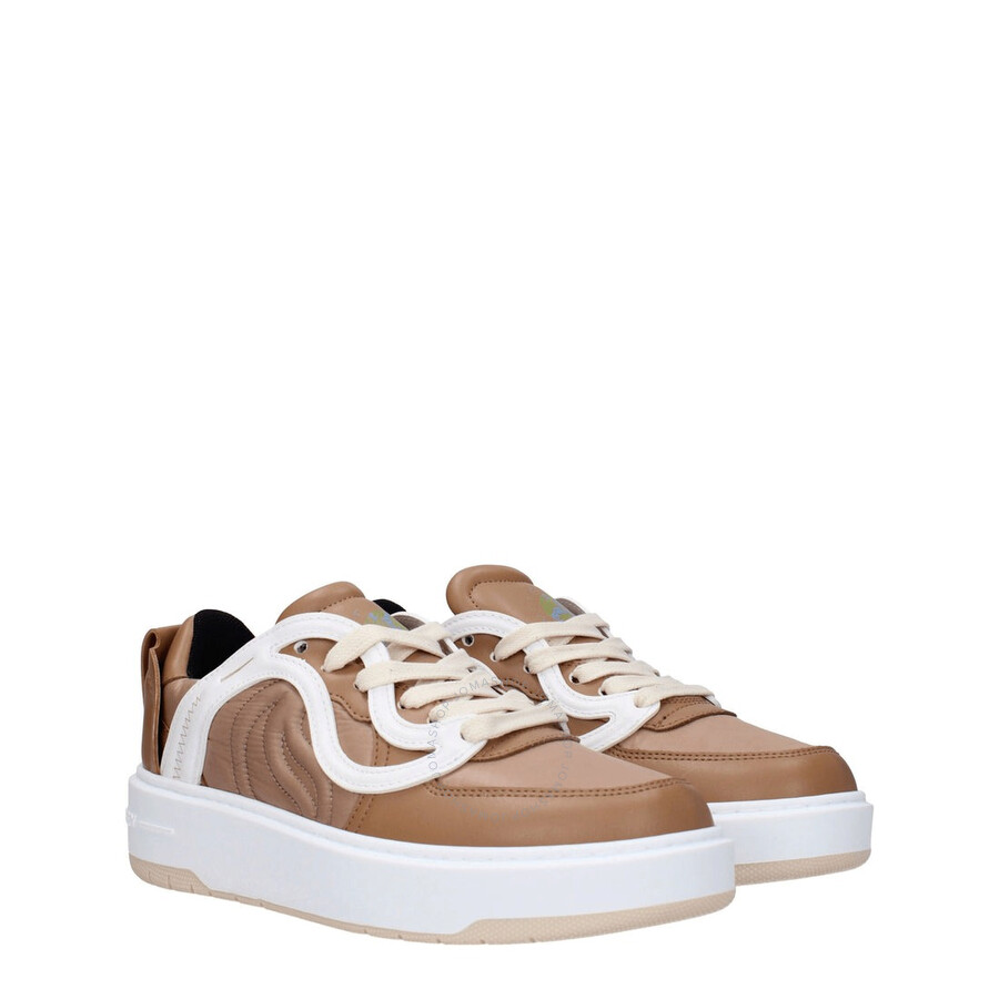 Stella Mccartney Two-tone Vegea S Wave 1 Sneakers In Brown