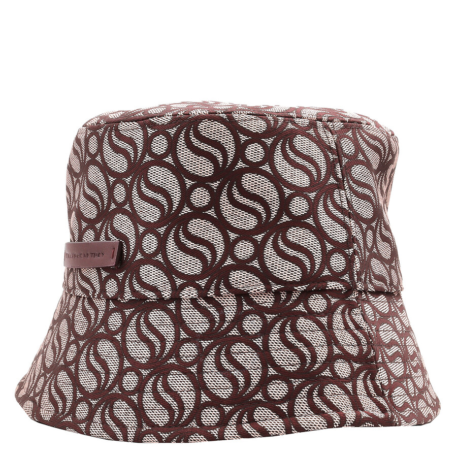 Stella Mccartney S-wave Monogram Bucket Hat In Red