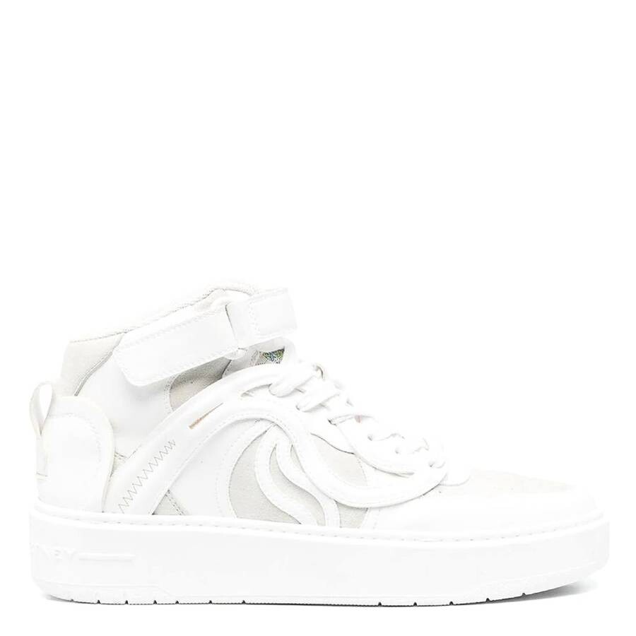 Stella McCartney White Ice-S Wave 2 Mid-Top Sneakers, Brand