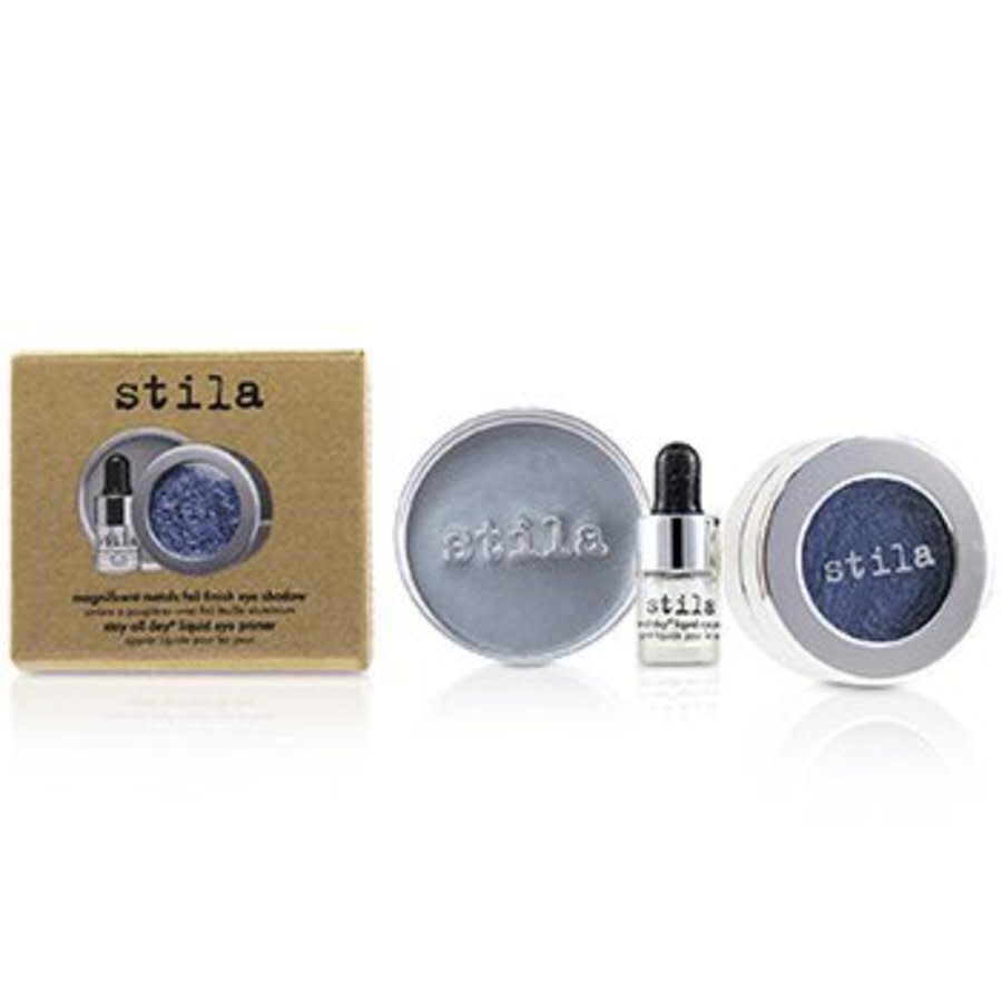 Stila Ladies Magnificent Metals Foil Finish Eye Shadow With Mini Stay All Day Liquid Eye Primer Meta In Metallic Cobalt