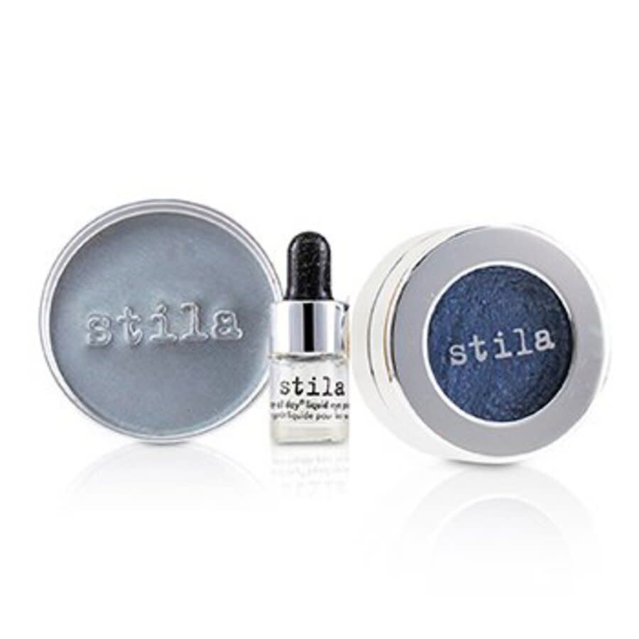 Shop Stila Ladies Magnificent Metals Foil Finish Eye Shadow With Mini Stay All Day Liquid Eye Primer Meta In Metallic Cobalt