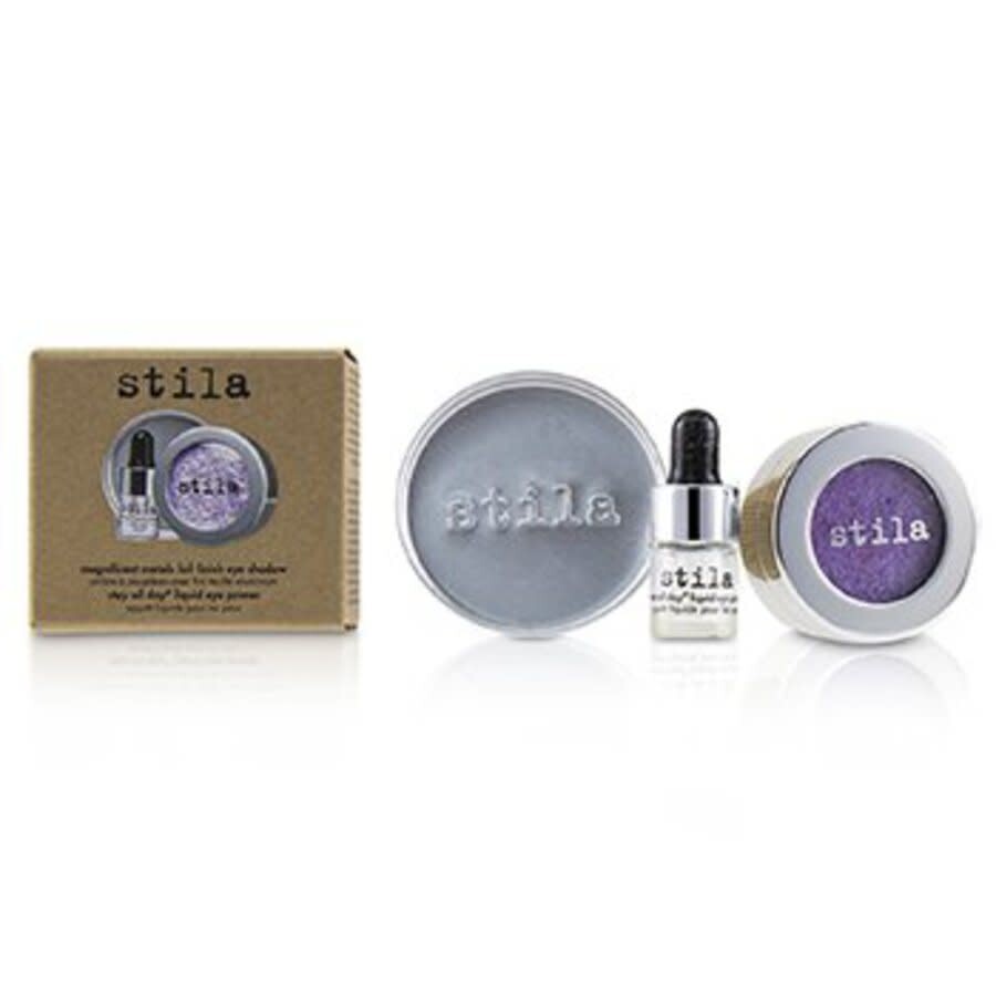 Stila Ladies Magnificent Metals Foil Finish Eye Shadow With Mini Stay All Day Liquid Eye Primer # Me In # Metallic Violet