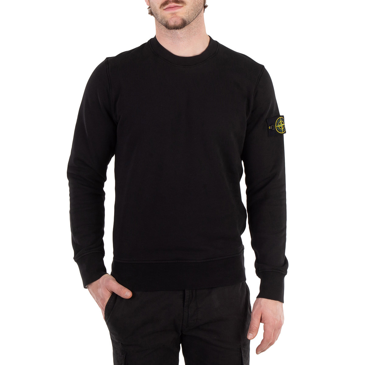 Stone Island Sweatshirt With Badge Application K1s156100003s0123 V0029 main image 0