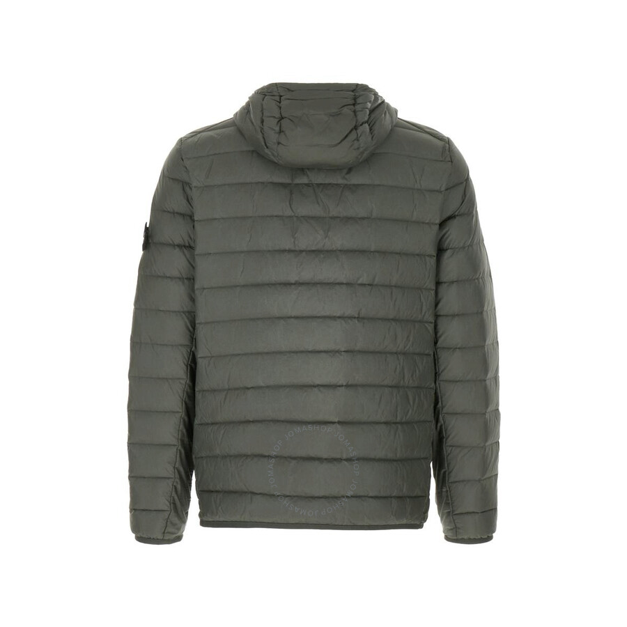 Stone Island Nylon Down Jacket With Hood And Quilting
