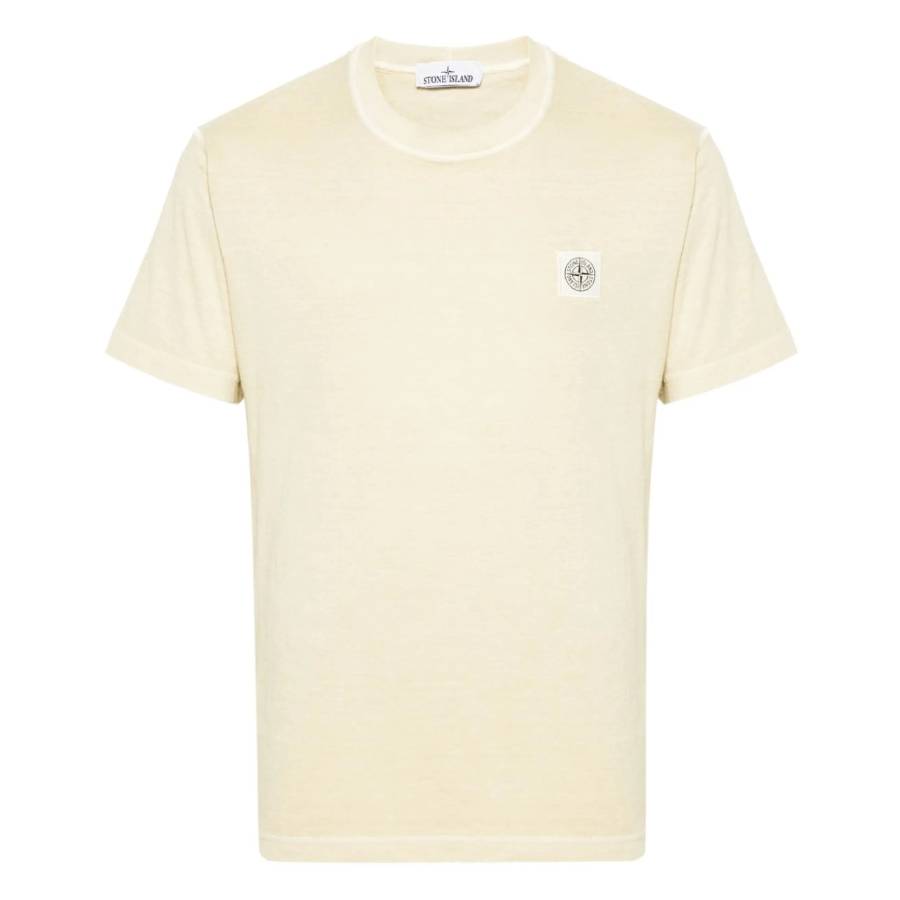 Stone Island T-shirt blu navy a maniche corte con patch logo K2S152100027/V0020 main image 1