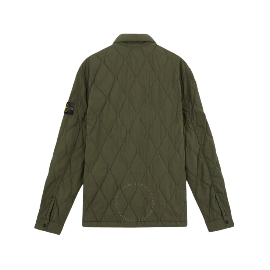 Stone Island Quilted Long-sleeved Casual Jacket
