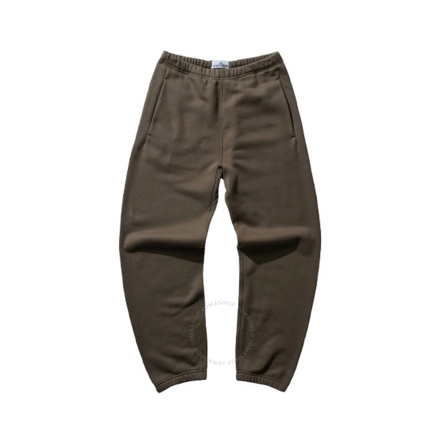 Stone Island Marina Cotton Fleece Jogging Pants Walnut Brown