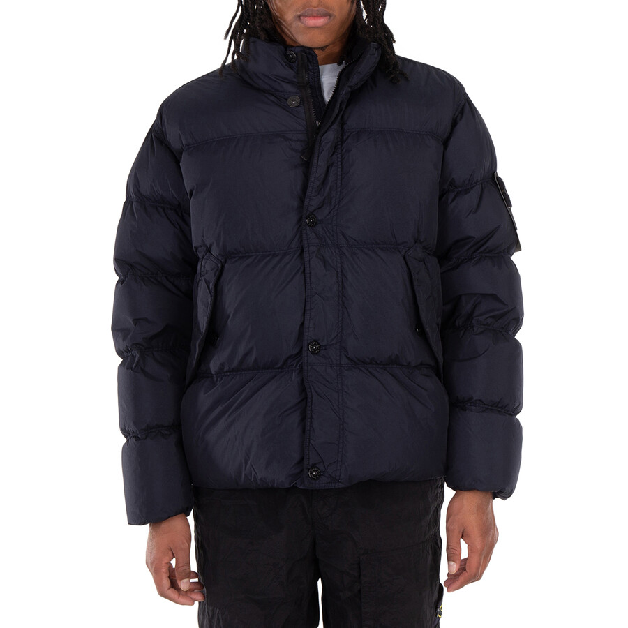 Stone Island Nylon Down Jacket, Size X-Large 811540123-V0020/NAVY