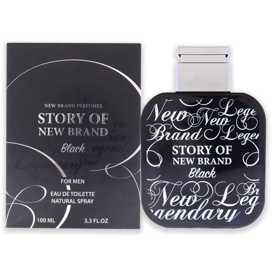 New Brand Story Of Black By For Men - 3.3 oz Edt Spray In Black