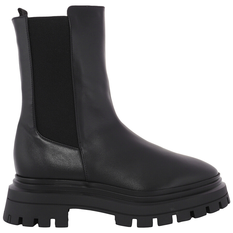＊Stuart Weitzman＊ BEDFORD BOOTIE BEDFORD SLEEK LACE-UP BOOTIE in BLACK for Women | Stuart