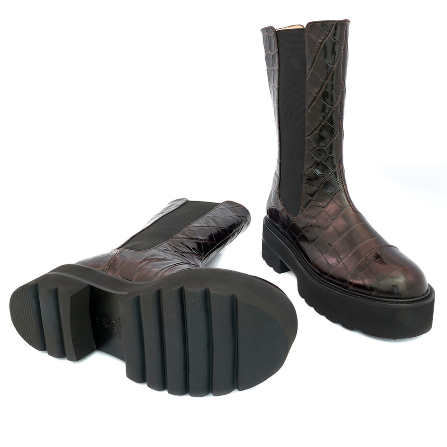 Stuart Weitzman Ladies Ebony Presley Ultralift Platform Bootie