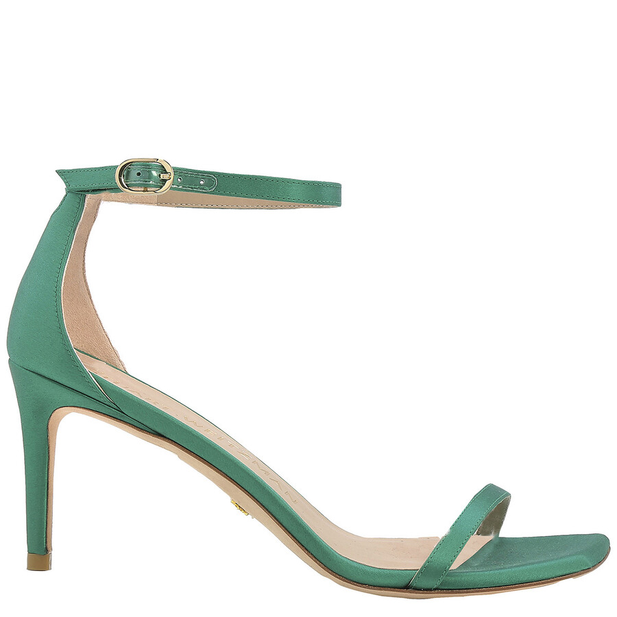 Shop Stuart Weitzman Ladies Kelly Green Nudistcurve 75 Sandals