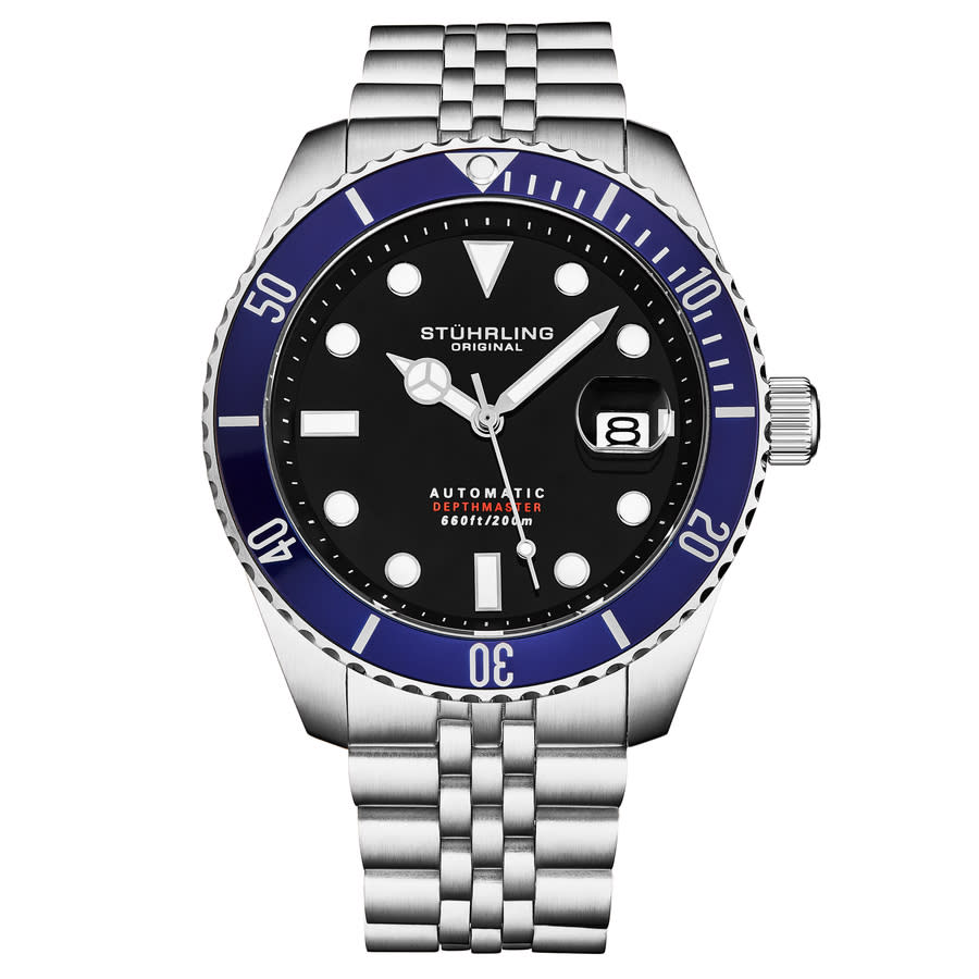 Stuhrling Original Aquadiver Automatic Black Dial Men's Watch M18017