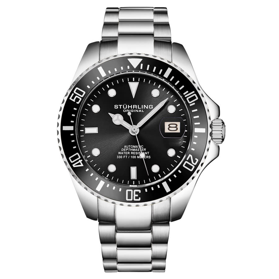 Stuhrling Original Aquadiver Automatic Black Dial Men's Watch M18252