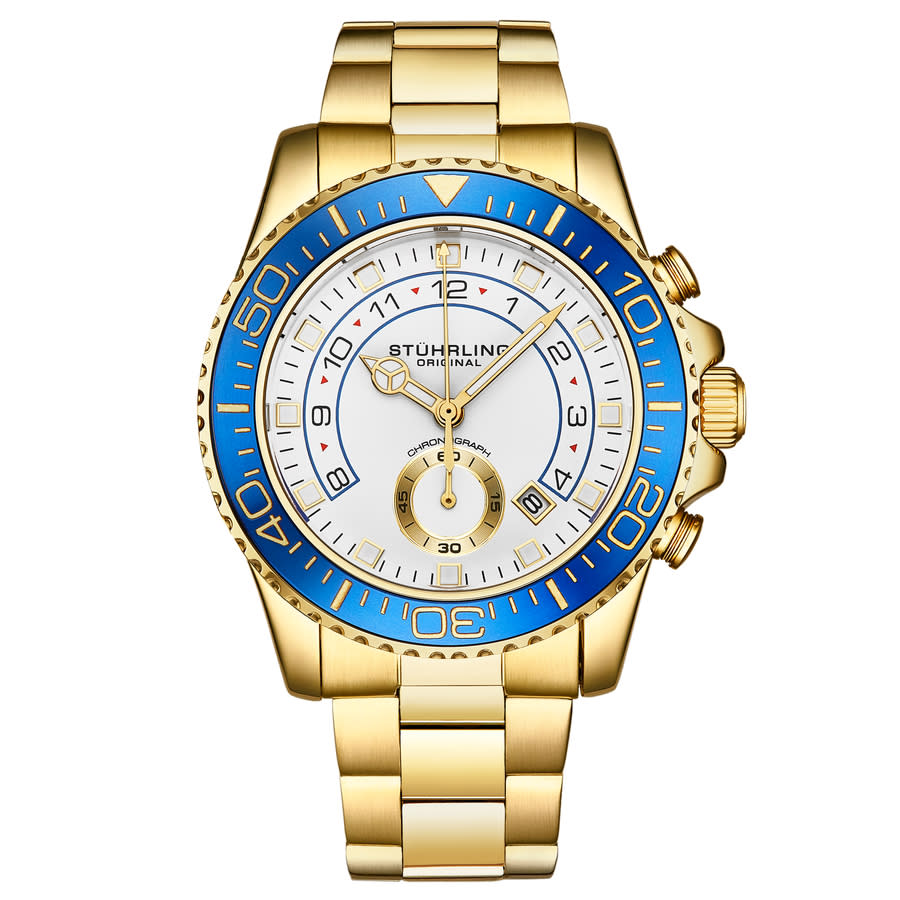 Stuhrling Original Aquadiver Quartz White Dial Men's Watch M16745