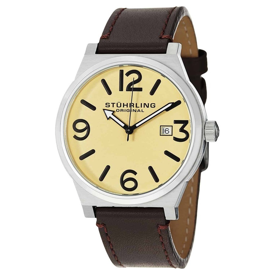 Stuhrling Original Aviator Champagne Dial Men's Watch M15279