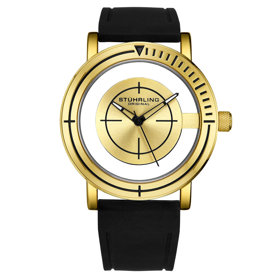Stuhrling Original Aviator Quartz Gold Dial Men's Watch M16255