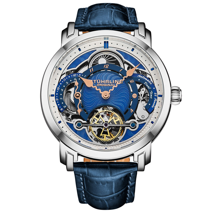 Stuhrling Original Legacy Chronograph Automatic Blue Dial Men's Watch M18234