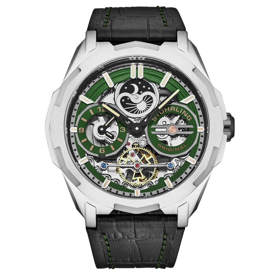 Stuhrling Original Legacy Chronograph Automatic Green Dial Men's Watch M18220