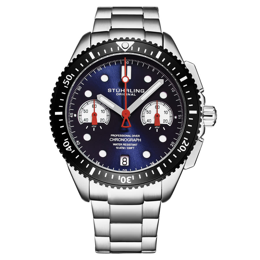 Stuhrling Original Monaco Chronograph Quartz Blue Dial Men's Watch M17168