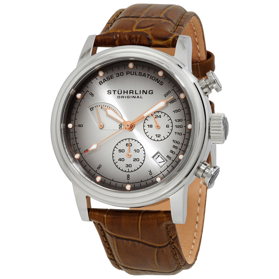 Stuhrling Original Monaco Grey Dial Men's Watch M15510 190638126026 ...