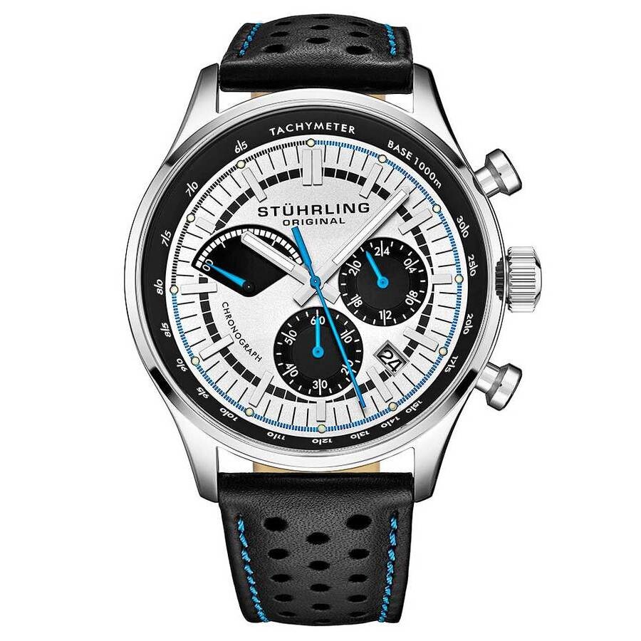 Stuhrling Original Monaco Silver-tone Dial Men's Watch M15561 In Two Tone  / Black / Silver