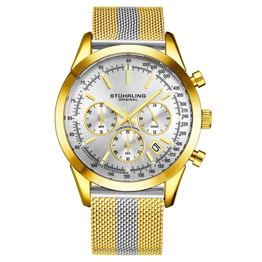 Stuhrling Original Monaco Silver-tone Dial Men's Watch M15858