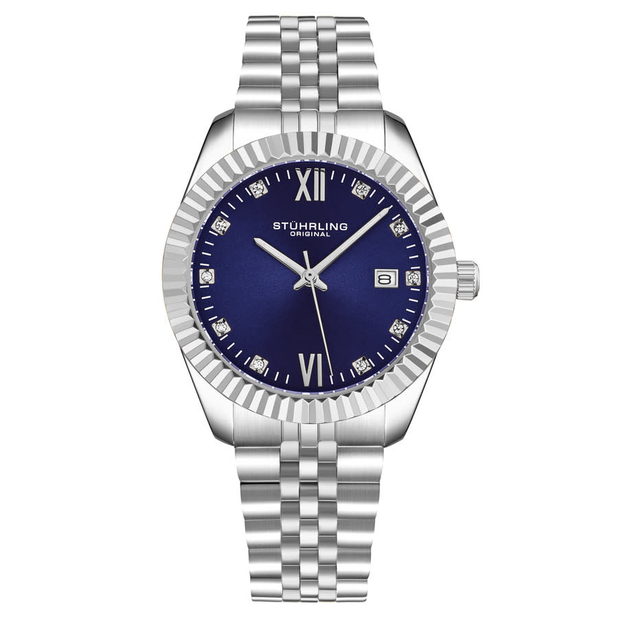 Stuhrling Original Symphony Quartz Blue Dial Ladies Watch M17179