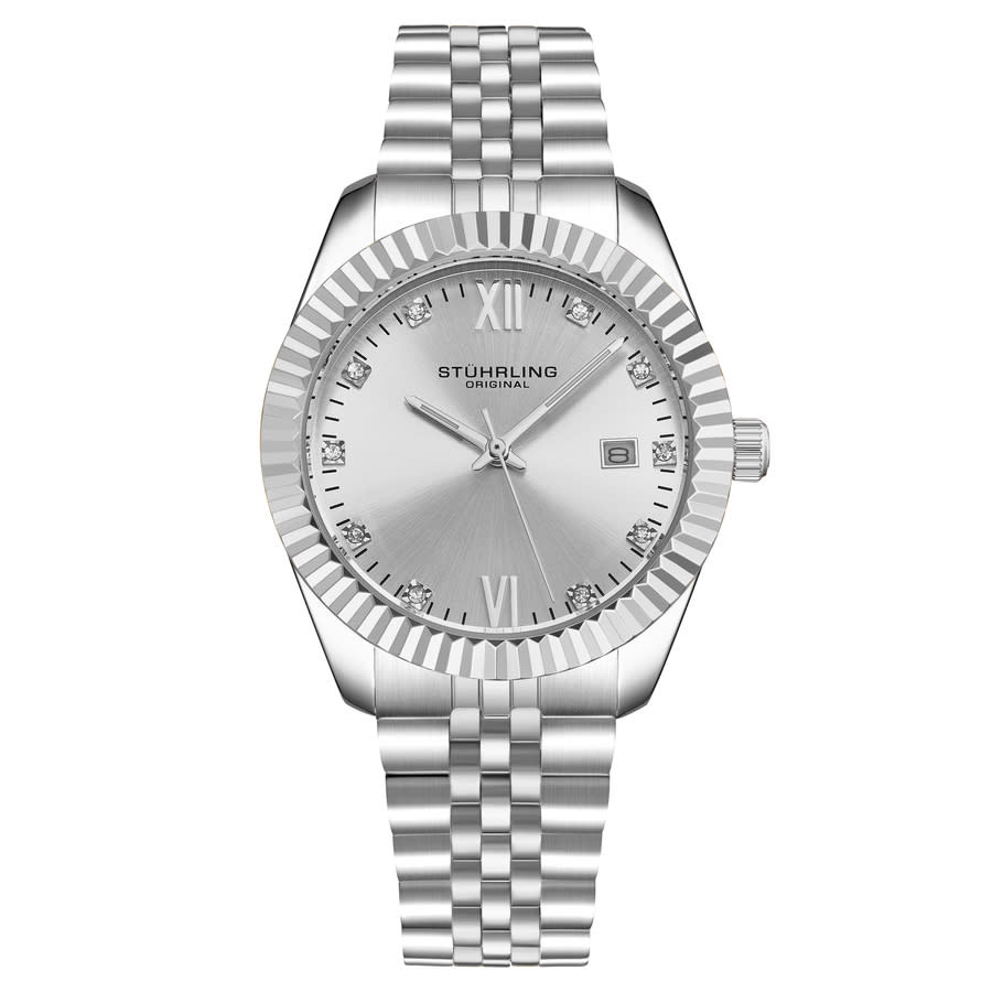 Stuhrling Original Symphony Quartz Silver Dial Ladies Watch M17180