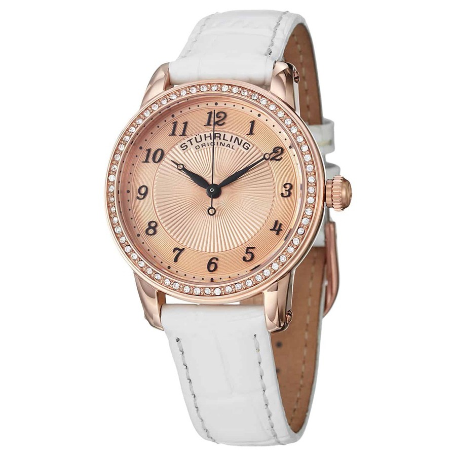 Stuhrling Original Symphony Rose Gold-tone Dial Ladies Watch M15366