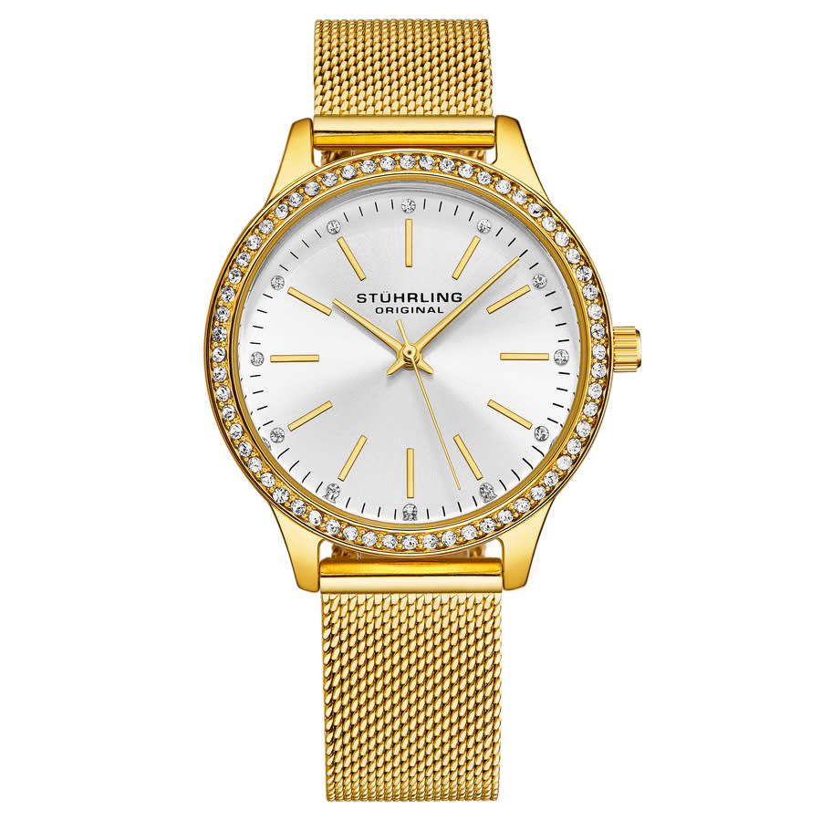 Stuhrling Original Symphony Quartz Silver Dial Ladies Watch M18008