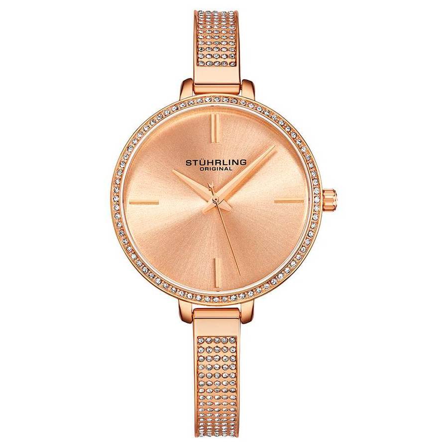Stuhrling Original Vogue Rose Gold-tone Dial Ladies Watch M15754