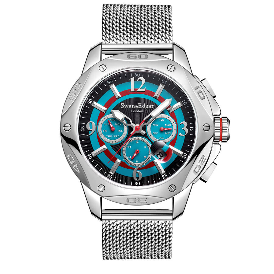 Swan & Edgar Sports Target Automatic Green Dial Men's Watch SE1601