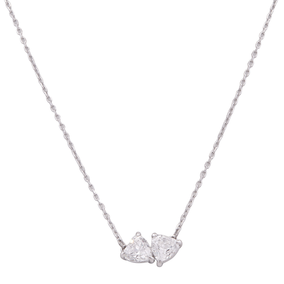 Swarovski Attract Soul Rhodium Plated Heart Necklace 5517117