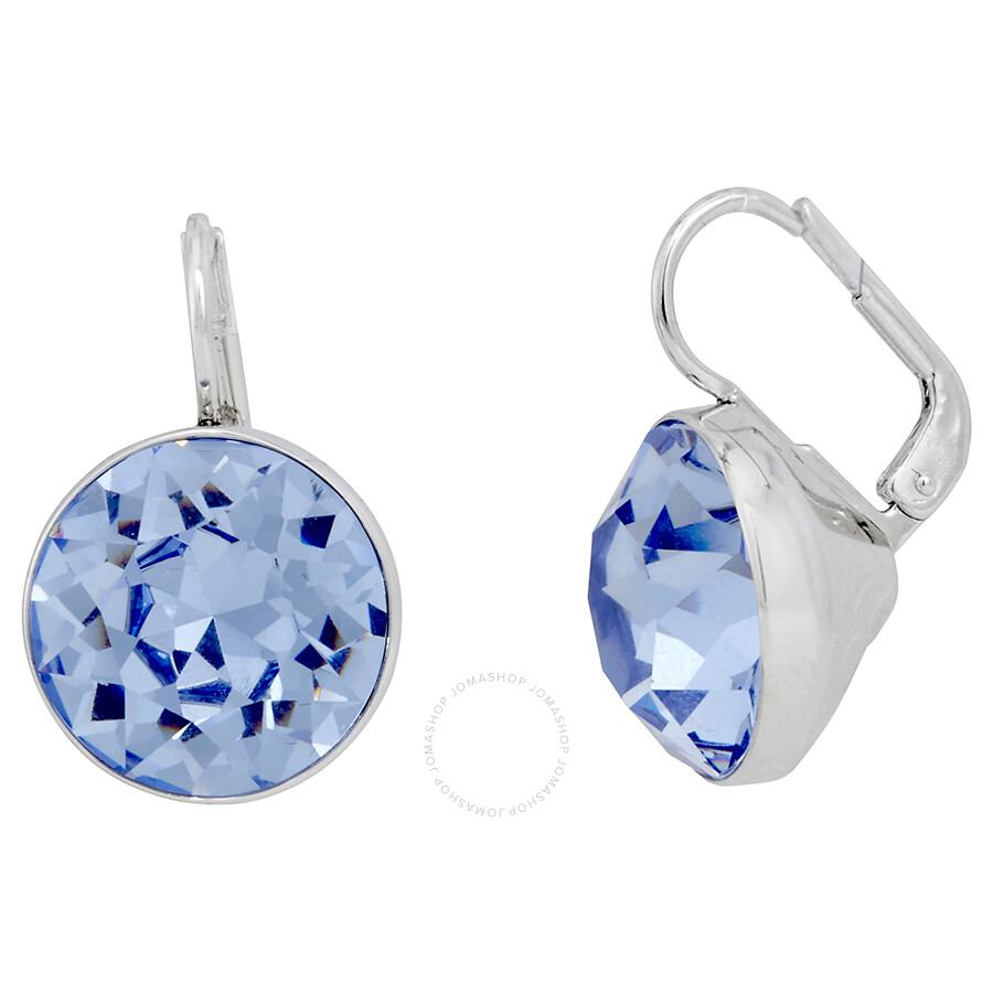 Swarovski Bella Pierced Earrings Light Sapphire Crystal Swarovski