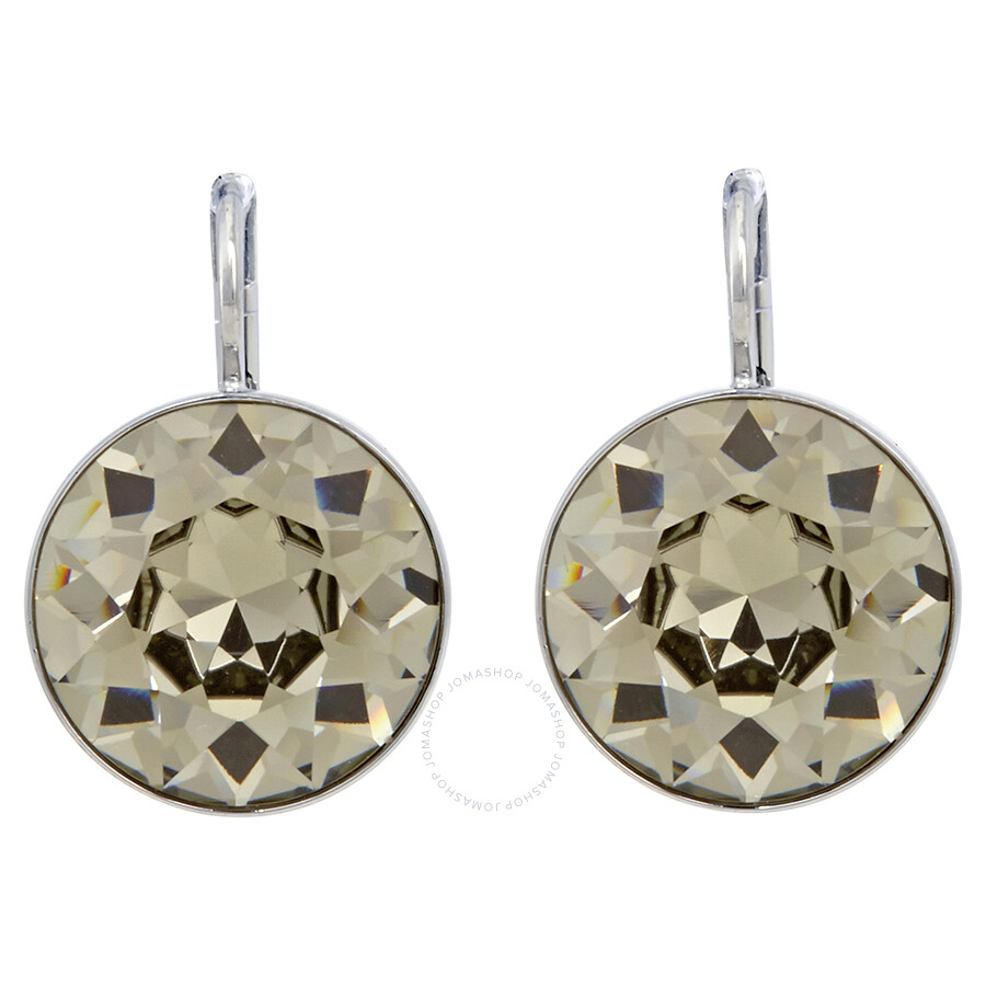 Swarovski Bella Pierced Earrrings Black Diamond Crystal
