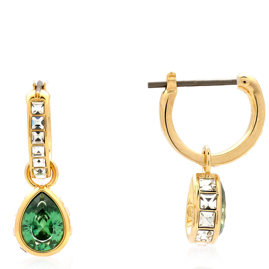 Swarovski Stilla Gold-tone Mix-cut Crystal Hoop Earrings