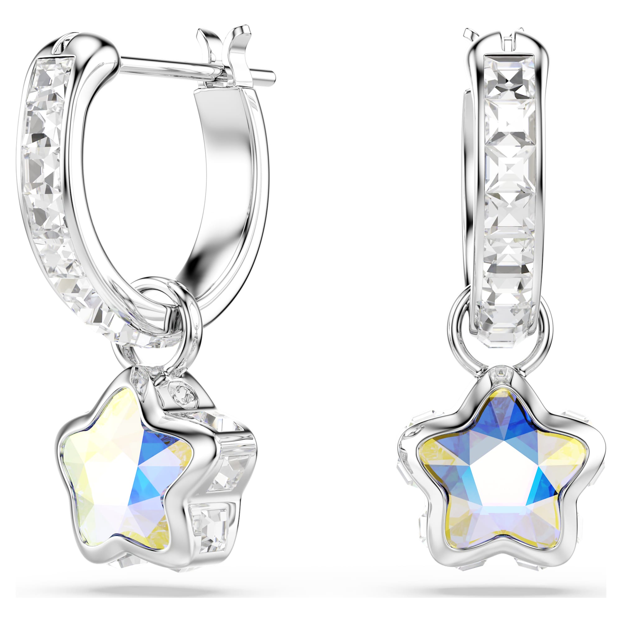 Swarovski Chroma Rhodium Plated Drop Earrings 5754172 191453363658