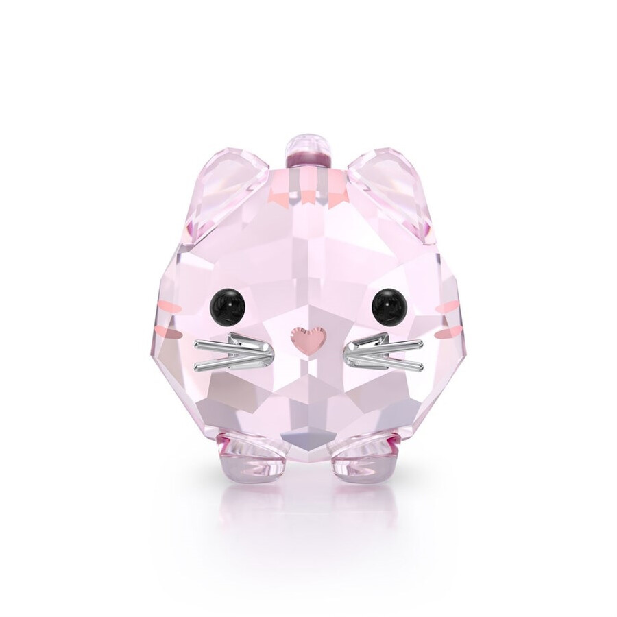 Swarovski Chubby Cats Pink Cat In Pink