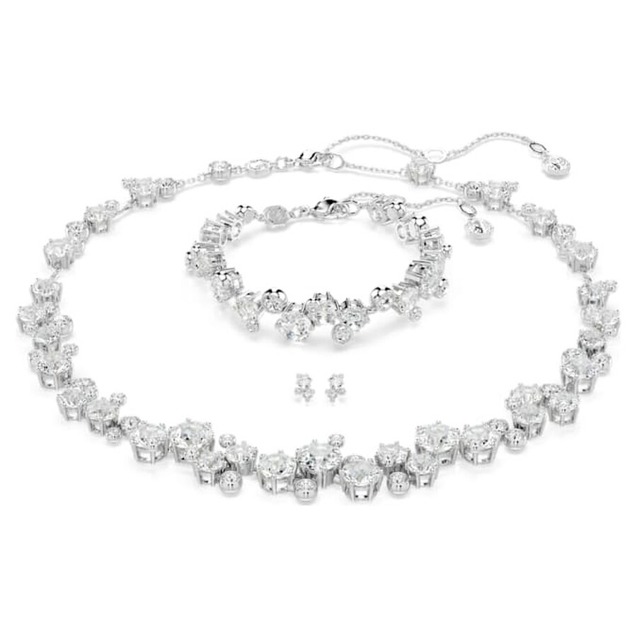 Swarovski Constella Rhodium Plated Crystal Set In White