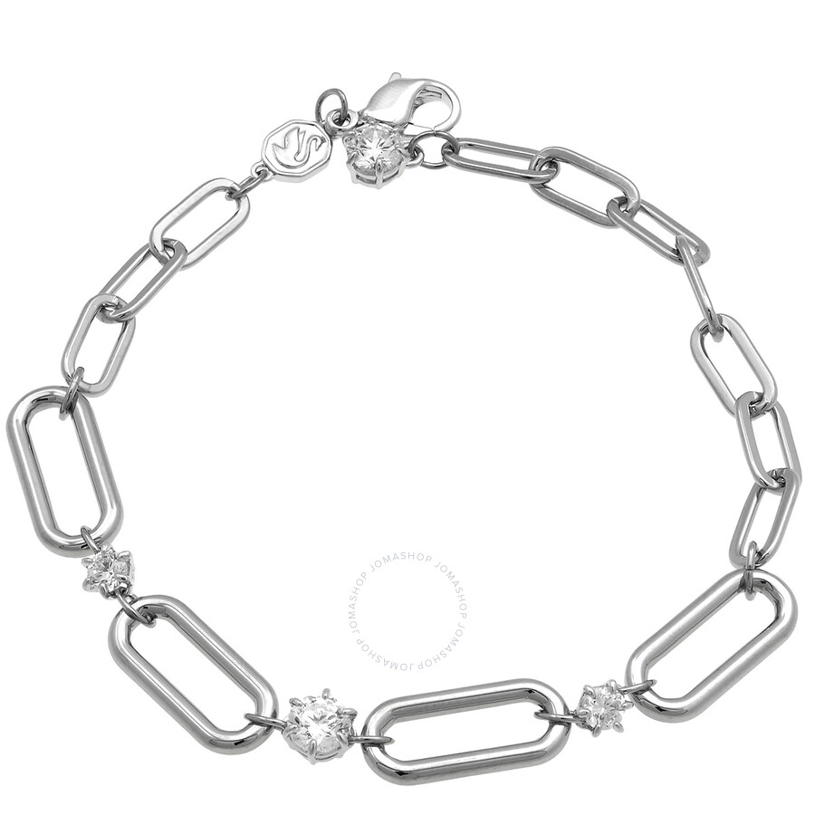 Swarovski Constella Soft Bracelet Chain Rhodium Shiny White In White