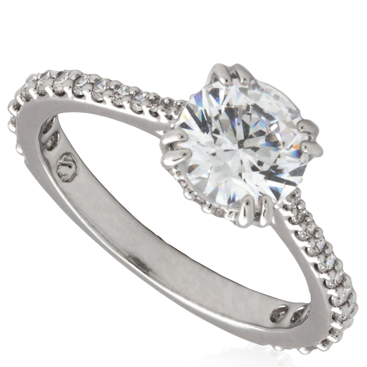 Swarovski Constella Stilla Round Cut Cocktail Ring, Size 58 (US 8