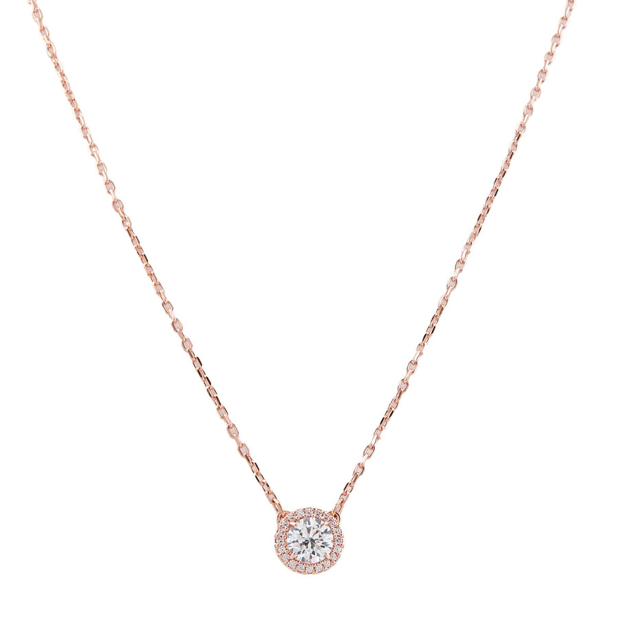 アクセサリー SWAROVSKI Constella: PEND CZ WHITE/ROSE Swarovski Constella necklace pendant Pave, Round cut, White