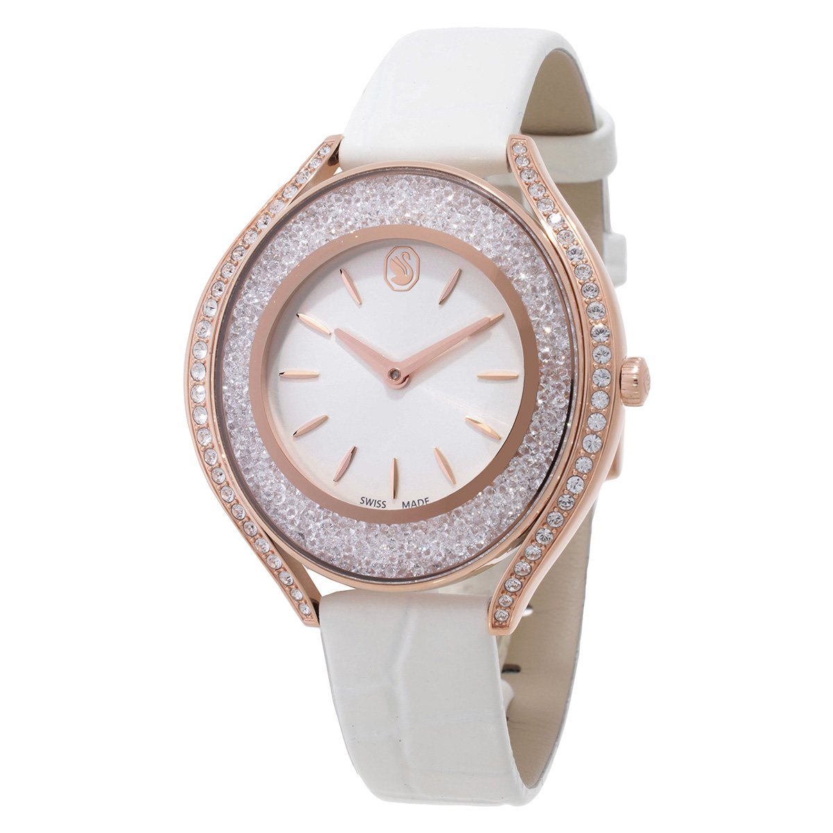 Swarovskiレディースウォッチ Swarovski Crystalline Quartz Silver Dial Ladies Watch 5730146