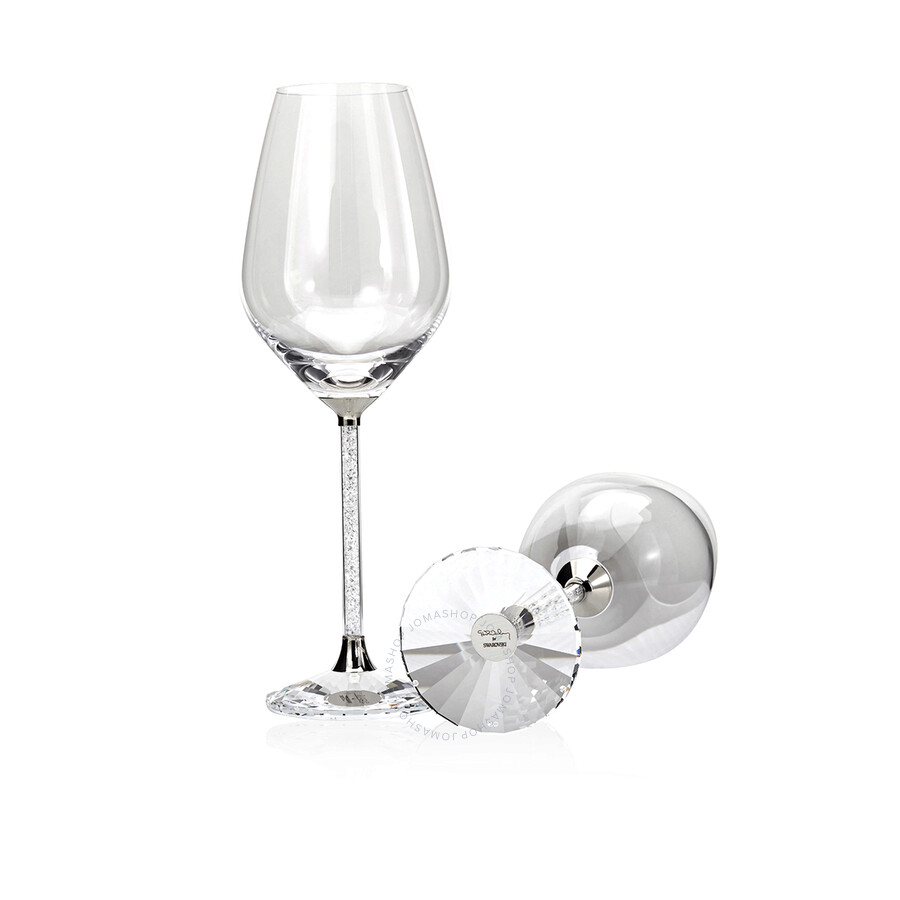 Swarovski Crystalline Red Wine Glasses - Set Of 2 In Red