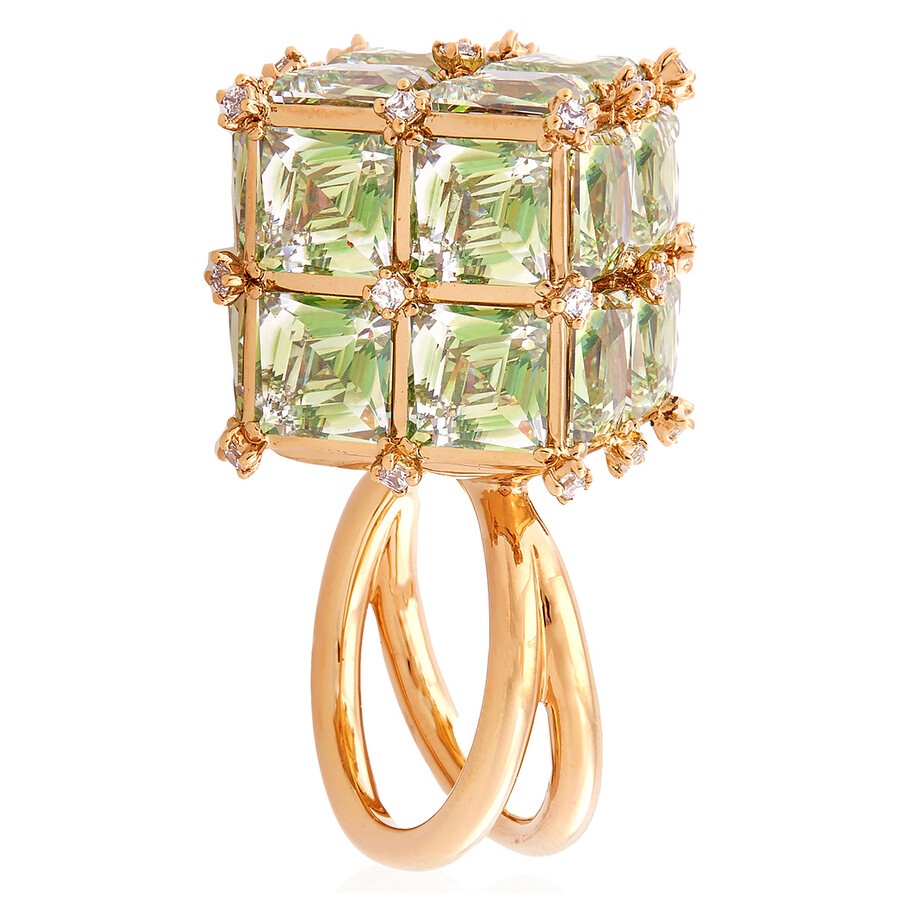 Swarovski Curiosa Cocktail Ring In Gold