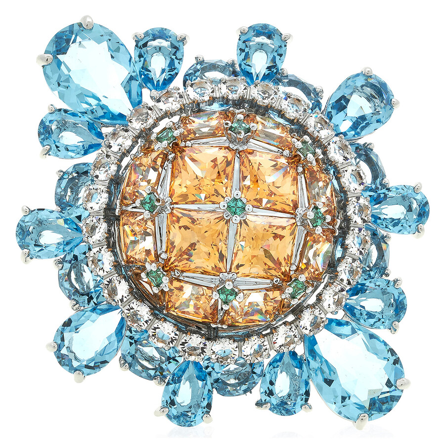 Swarovski Curiosa Multicolored Cocktail Ring, Size 52 (US 5.75