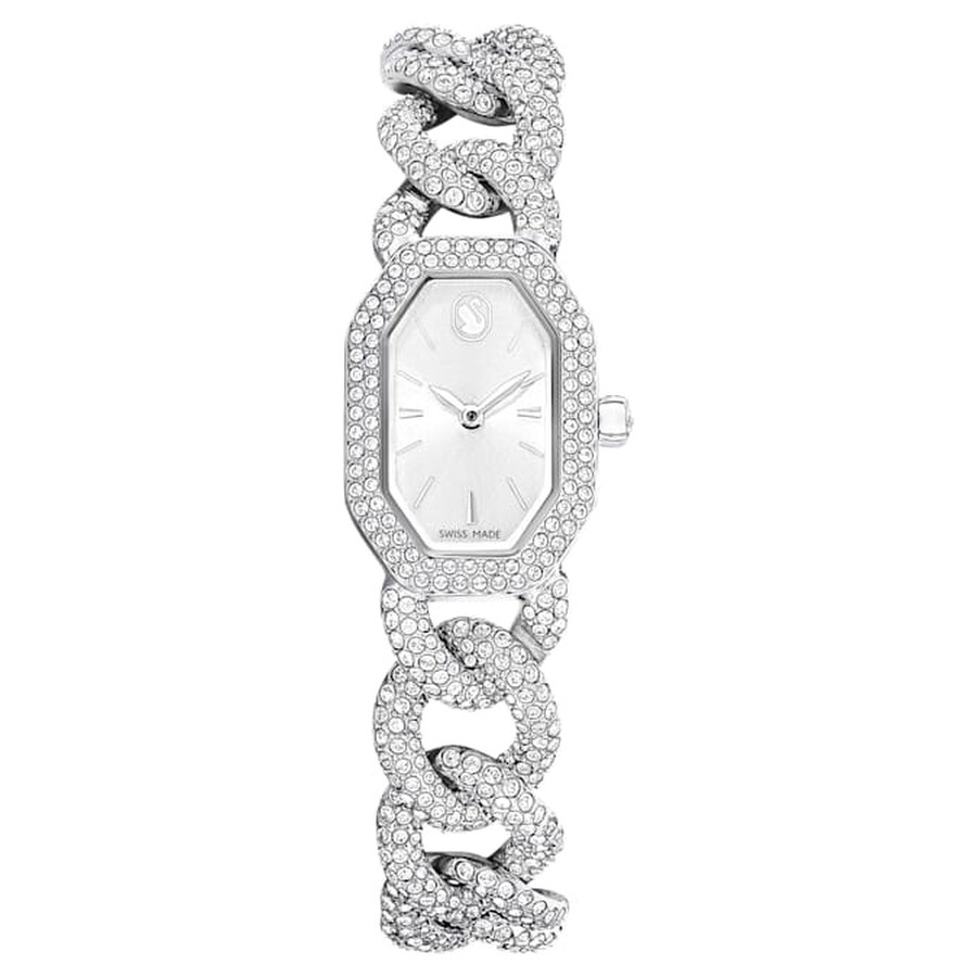 Swarovski Dextera Chain Quartz Crystal Silver Dial Watch 5668899