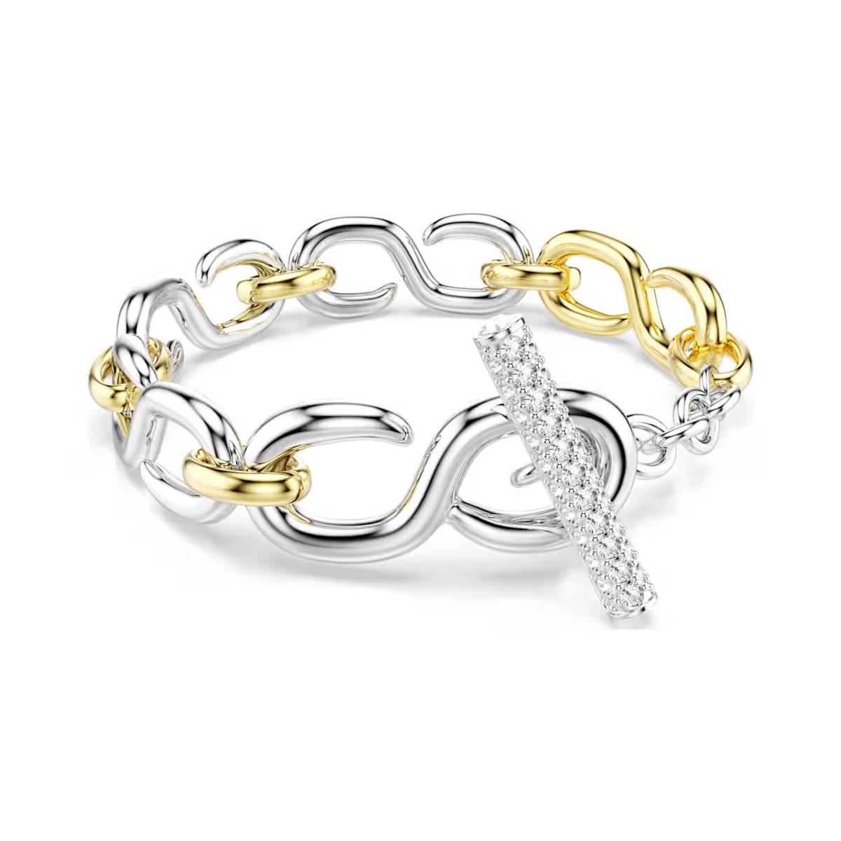 Swarovski Dextera T-Bar Bracelet, Size Medium 5741797 - Jewelry
