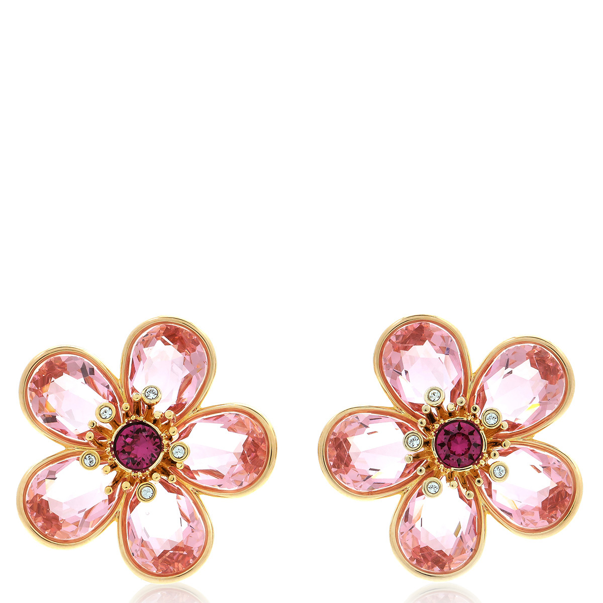 スワロフスキー Florere 5656635 花 ピアス ピンク 桜 Swarovski Florere Pierced Flower Stud Earrings 5656635